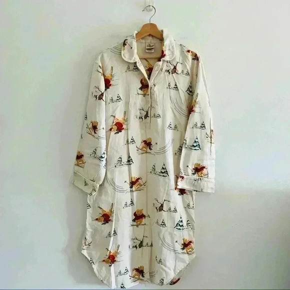 Vintage Disney Midi Pajama Gown Vinnie The Pooh XS-S - Picture 5 of 11